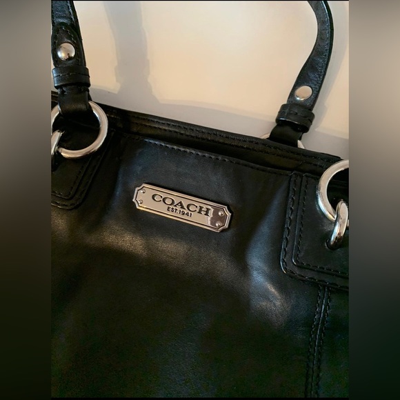 Coach Gallery tote black leather - Picture 10 of 11
